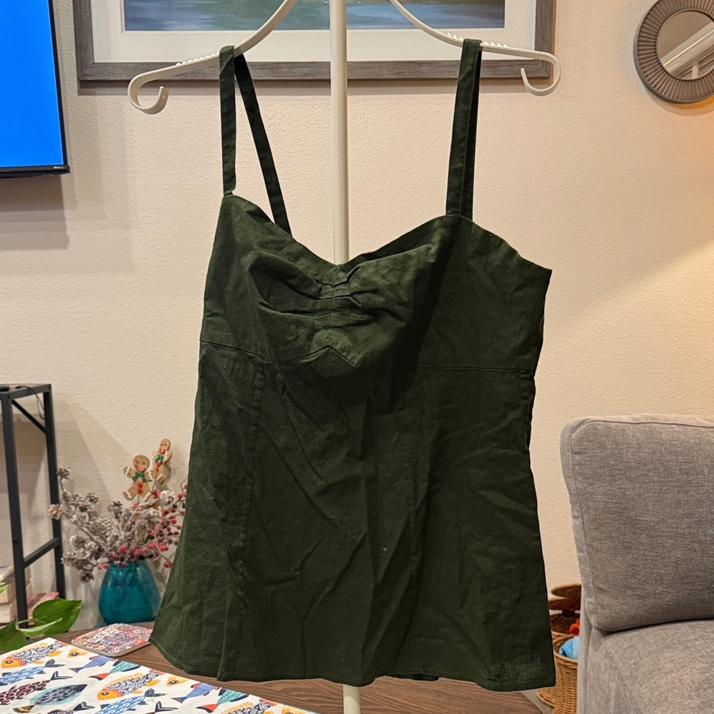 Patagonia Dark Green Spaghetti Strap Camisole